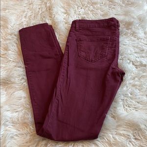 Hollister maroon jeggings